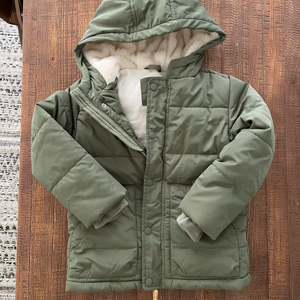 Kids Size 4/5 H&M Green Coat